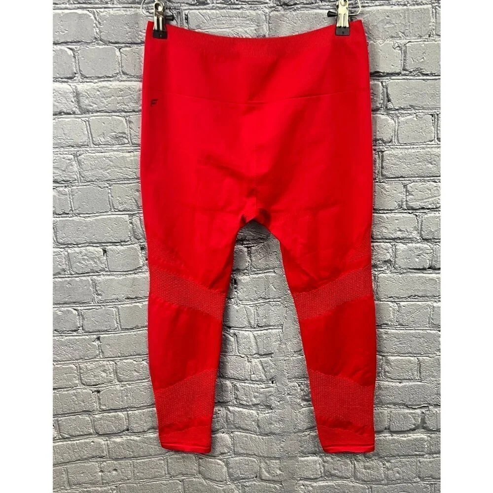 Fabletics Seamless High Waisted Mesh 7/8 Leggings Size L 10-12 - Picture 3 of 9